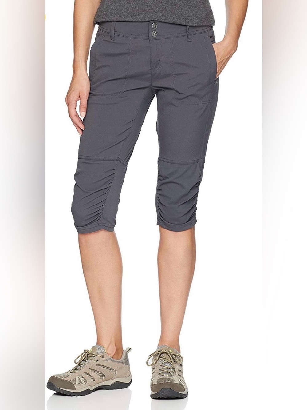 prAna Revenna Knicker Capris Size 6 Coal Hiking Pants W41180432